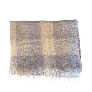 Glen Cree Scotland Vintage Plaid Mohair Throw Blanket